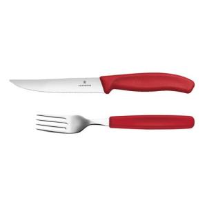 ビクトリノックス Victorinox スイスクラシック グルメナイフ フォークセット レッド 12cm JP-2.1RD 3639700