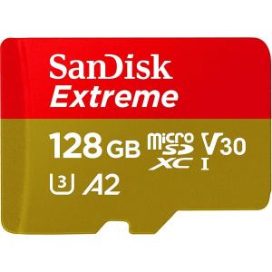 【ヤマト運輸DM便のみ】 SanDisk  サンディスク マイクロSD 128GBExtreme microSDXC A2 SDSQXA1-128G 海外パッケージ品