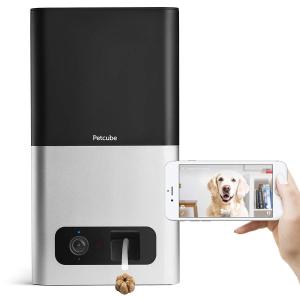 PETCUBE ペットキューブ おやつもあげられる ペット用見守りカメラ PB913NVTD-MS マットシルバー