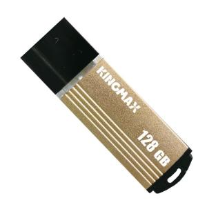【ヤマト運輸ネコポス便のみ】 KINGMAX  キングマックス  USB2.0 128GB キャップ式 ゴールド シンプルデザイン アルミ製ボディ 日本語パッケージ KM128GMA06Y
