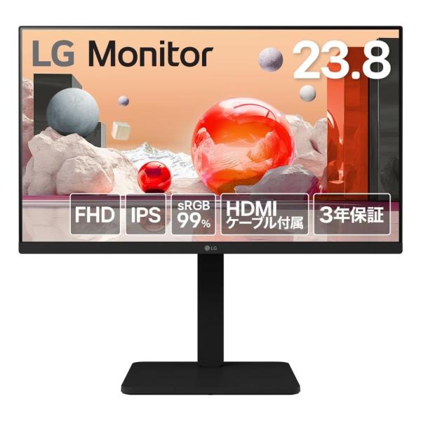 LG Electronics モニター ディスプレイ 24BA450-B ( 23.8型 FHD I...