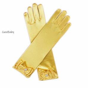 キッズ クローブ 手袋  黄色 ロング クローブ プリンセス