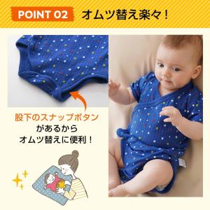 ベビー肌着 80 冬 夏 ボディースーツ 肌着...の詳細画像3