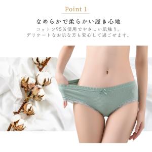 ショーツレディース 綿 シームレス 鼠径部 締...の詳細画像5