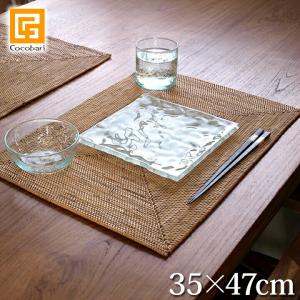 アタ製ランチョンマット バリ島産 スクエア型 2604 : アジア工房