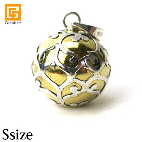 ガムランボール ARABESUQUE(S) シルバークロス付き  バリ島 アラベスク ネックレス キ...