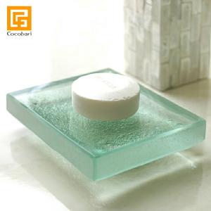 ソープディッシュ Glass block(プレーン)   バリ おしゃれ アクセサリートレイ リゾート バリ雑貨 バリ風 インテリア｜cocobari