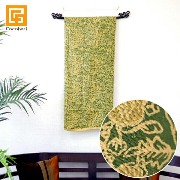 バティック02(オリーブグリーン)  アジアン 布 壁掛け アジア布 バリ風 インテリア バリ風 更...