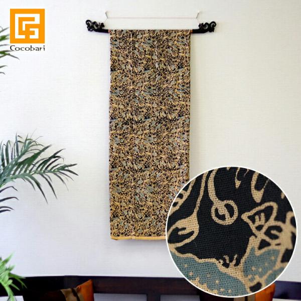 バティック03(ネイビー)  アジアン 布 壁掛け アジア布 バリ風 インテリア バリ風 インドネシ...