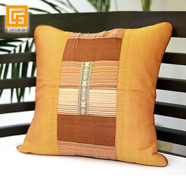 クッションカバー アジアン(オレンジ) 40×40cm   クッションカバー アジアン バリ 和室 ...