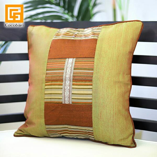 クッションカバー アジアン(グリーン) 40×40cm   クッションカバー アジアン バリ 和室 ...