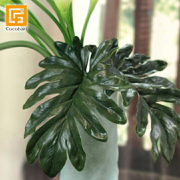 クッカバラ(2枚セット)   造花 タニワタリ バリ風 インテリアグリーン フェイクグリーン 南国 ...