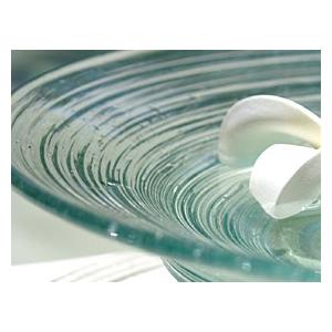 ガラスの水盤 ミニ プルメリア(イエロー)付き...の詳細画像3