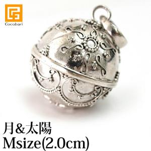 ガムランボール JAWAN(M) MOON &amp; SUN(月＆太陽) シルバークロス付き  お守り 病気 平癒 成功 入院 手術 メール便対応可