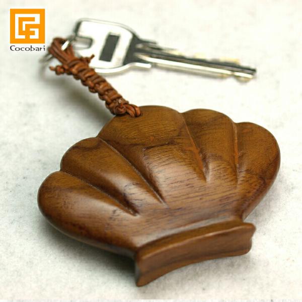 木製キーホルダー 貝    おしゃれ 大人 かわいい 鍵 ホテル ルームキーホルダー 客室用 旅館 ...