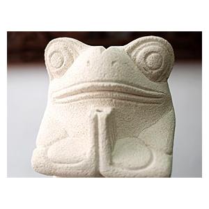 カエルの石像(お祈り)(S) 置物 オブジェ ...の詳細画像3