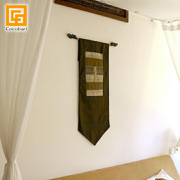 タペストリー(茶色)   アジアン バリ 壁掛け 壁飾り ブラウン 和室 バリ雑貨 バリ風 インテリ...