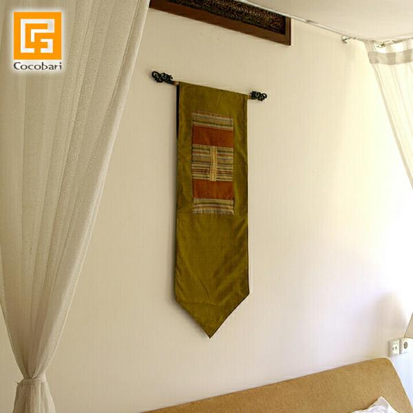 タペストリー(グリーン)   アジアン バリ 壁掛け 壁飾り 和室 バリ雑貨 バリ風 インテリア 検...