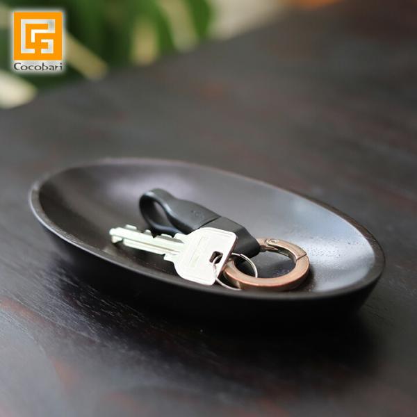 キートレイ(チーク)ダークブラウン バリ 高級感 スパ ホテル用品 玄関 木製 インテリア バリ風 ...