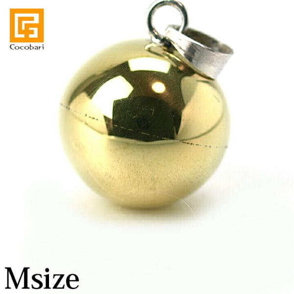 ガムランボール PLAIN BRASS(ブラス)(M) 真鍮 金色 バリ島 ネックレス キーホルダー...