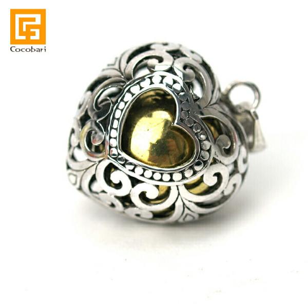 ガムランボール UNIQUE ARABESUQUE HEART(アラベスクハート) シルバークロス付...