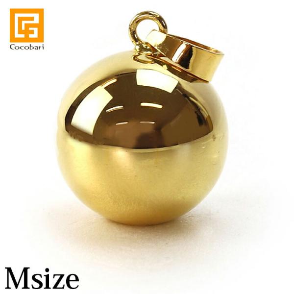 ガムランボール PLAIN GOLD(ゴールド)(M) マタニティ ネックレス アクセサリー キーホ...