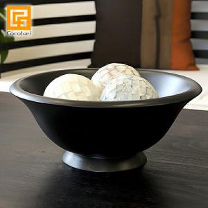チークのボウル ダークブラウン アジアン雑貨 バリ インテリア 木製