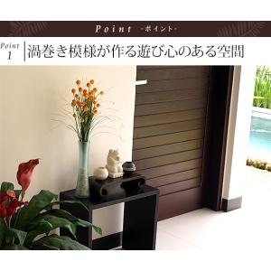 渦巻きの台M(35×14×8cm) 木製 おし...の詳細画像1