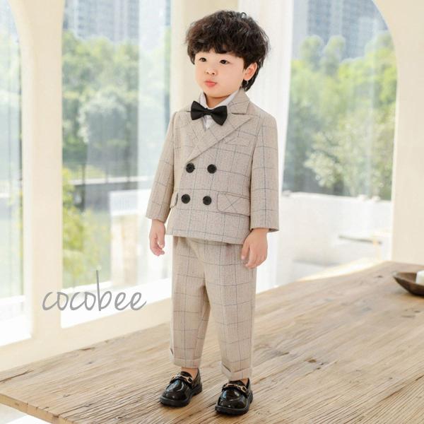 送料無料ベビー子供フォーマル 男の子フォーマルセット フォーマルスーツ 豪華5点セット キッズ入園式...