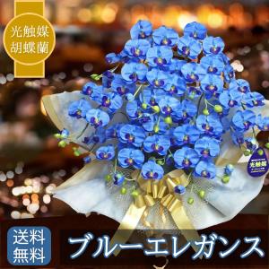 胡蝶蘭 造花 光触媒 開店祝い 7本立 ミディ 青 ブルーエレガンス 送料無料 お祝い 誕生日 大輪 長寿 プレゼント お歳暮 ギフト コチョウラン ココキャンフラワー 造花の胡蝶蘭専門 Cococanフラワー 通販 Yahoo ショッピング