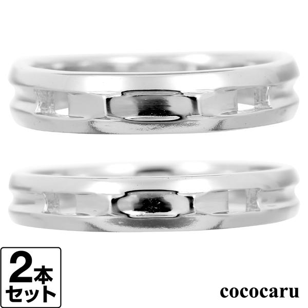結婚指輪 マリッジリング 安い シルバー 925 2本セット 金属アレルギー 日本製 おしゃれ プレ...