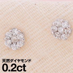 cococaru（ココカル） ピアス ダイヤモンド プラチナ 天然ダイヤモンド