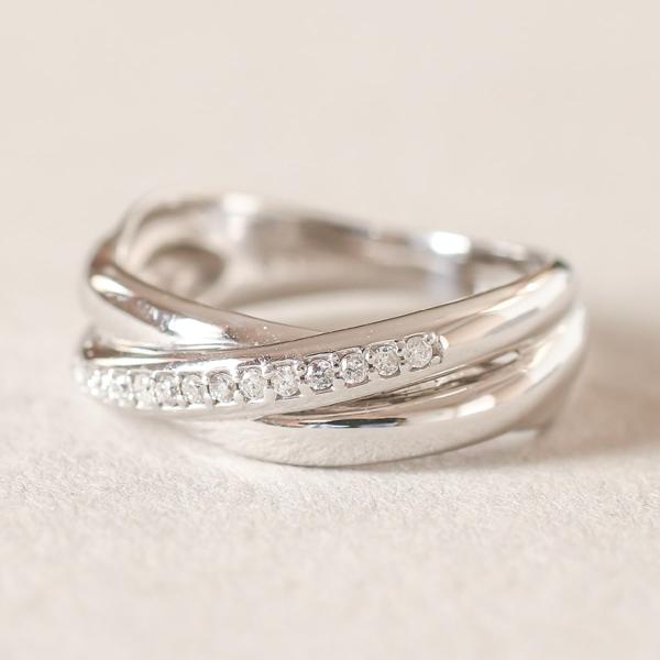 ダイヤモンド リング シルバー925 パヴェ 天然ダイヤ ファッションリング 日本製 おしゃれ プレ...