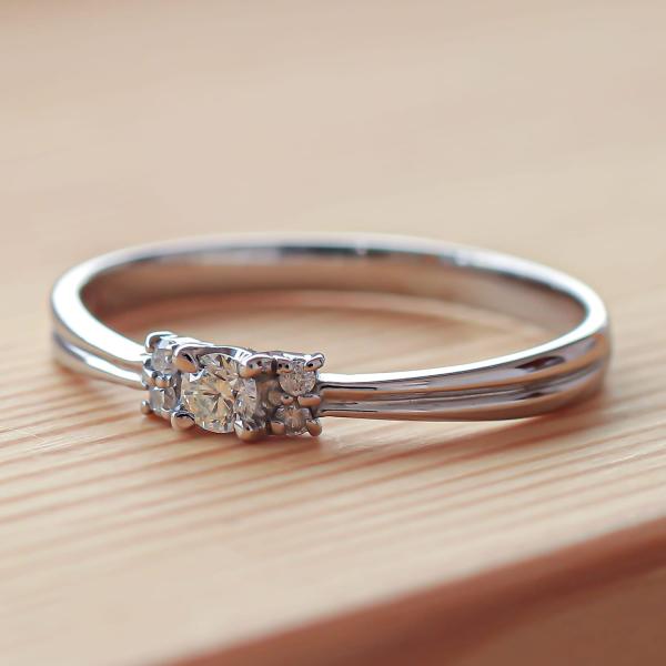 指輪 ダイヤモンド リング レディース シンプル シルバー 925 天然ダイヤモンド ファッションリ...