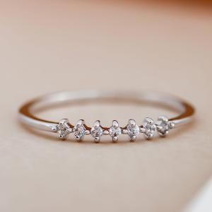 TIFFANY&Co.（ティファニー） クロスリング・指輪/Sv925×K18/750コンビ