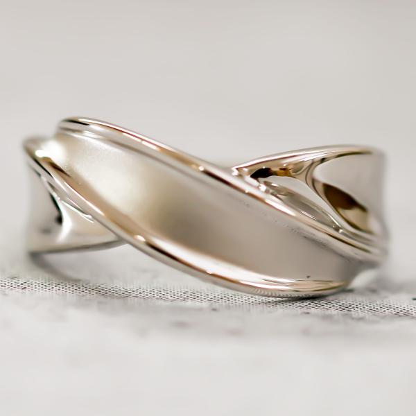 指輪 レディース リング 地金 プラチナ ファッションリング 金属アレルギー 日本製 おしゃれ プレ...