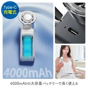 ハンディファン 冷却プレート 携帯扇風機 首掛...の詳細画像4