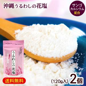 うるわしの花塩 120g×2個　/珊瑚サンゴカルシウム入り 北谷の塩 沖縄 塩（M便）｜cocochir