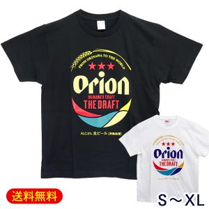 オリオンビールTシャツ BIGロゴ モノクロ ブラック /公認 グッズ 沖縄