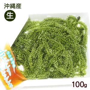 沖縄産 生海ぶどう 100g　ドレッシング付 ハッポータイプ
