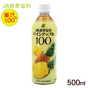 パインアップル100 500ml×6本 /沖縄産 パインジュース 果汁100％ JA