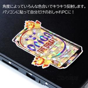 オリオンビール キラキラステッカー 缶&シーサ...の詳細画像2