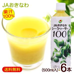 シークワーサー 原液 果汁100％ 500ml×6本　/JAおきなわ 青切りシークヮーサー ジュース ノビレチン（訳あり価格に値下げ中）