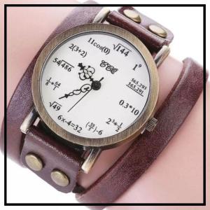 腕時計 レザー レザーベルト 革ベルト アナログ ブラウン