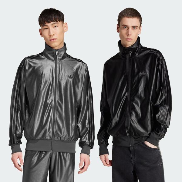 アディダス 光沢 ジャージ ファイヤーバード メタリック トラックトップ  adidas origi...
