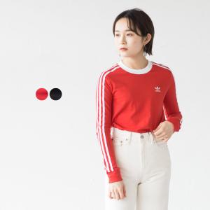 アディダスオリジナルス 3ストライプ 長袖 Tシャツ レディース