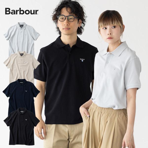 バブアー オリジナル スポーツ ポロシャツ アジアフィット Barbour MML1545 鹿の子 ...