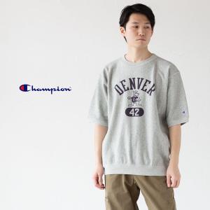 人気❤️チャンピオン★ショートスリーブモックネックシャツ【ペールサックス／Ｌ】 楽天市場】チャンピオン ベーシック ショートスリーブ クルー