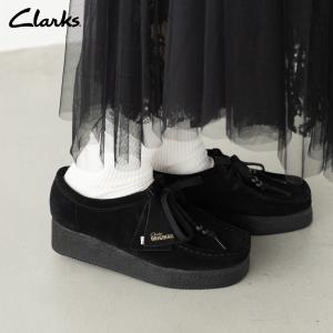 クラークス　ワラクラフトビー厚底　ローファー　24 美品 楽天市場】CLARKS WALLACRAFT BEE BLACK SUEDE 26173497
