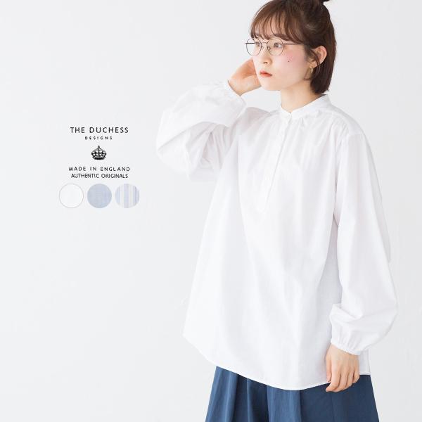 ザ ダッチェスデザイン バンドカラー プルオーバーシャツ The Duchess Designs レ...